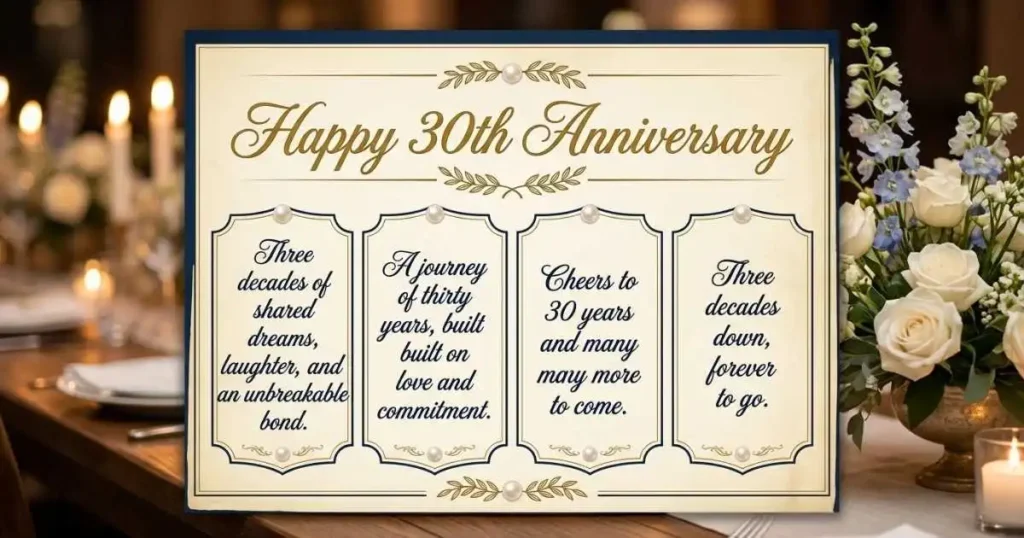 Meaningful 30th Anniversary Quotes