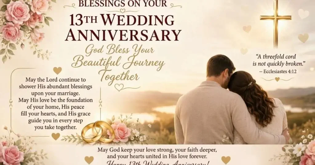 Religious 13th Wedding Anniversary Blessings
