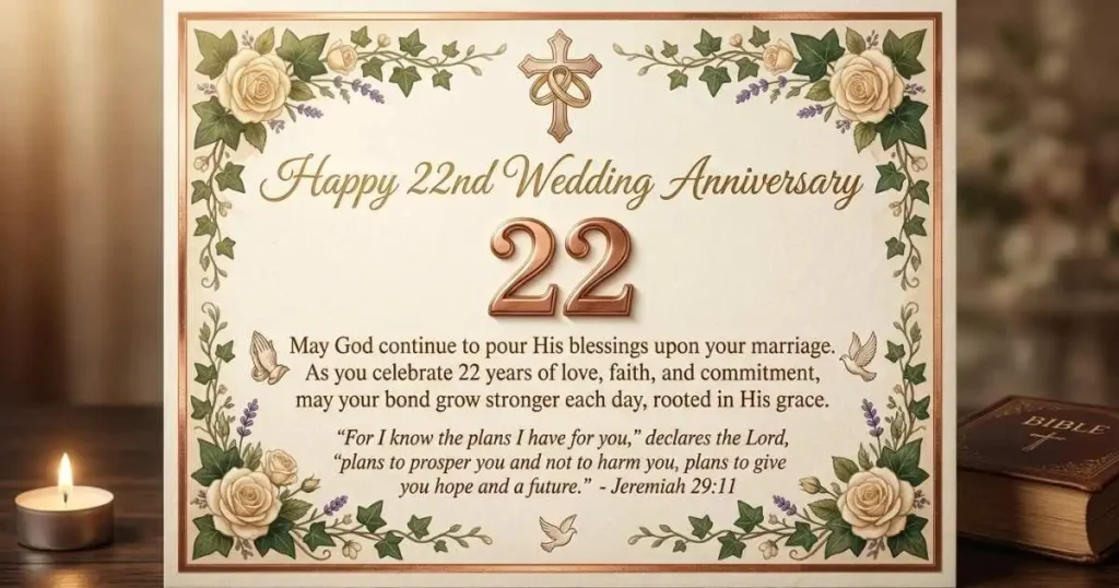 Religious 22nd Wedding Anniversary Blessings