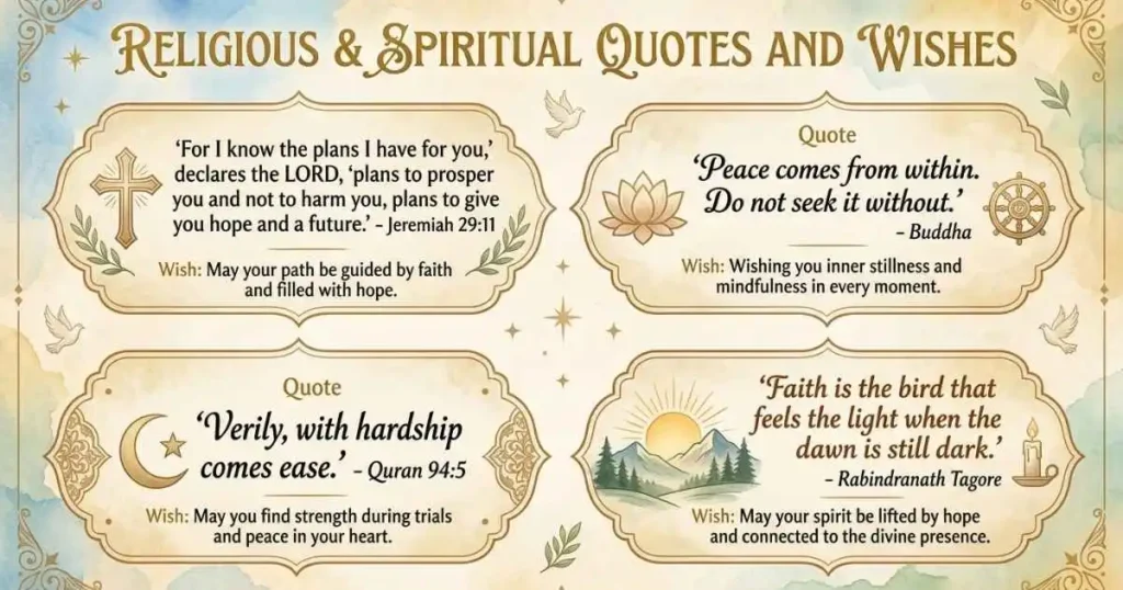 Religious and Spiritual Quotes and Wishes