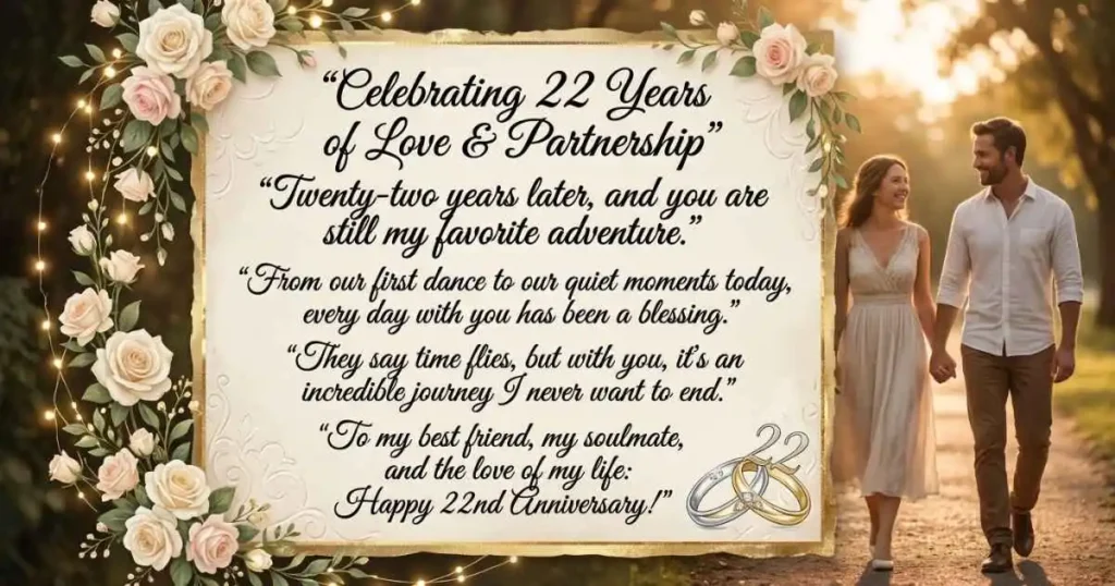 Romantic 22nd Wedding Anniversary Quotes