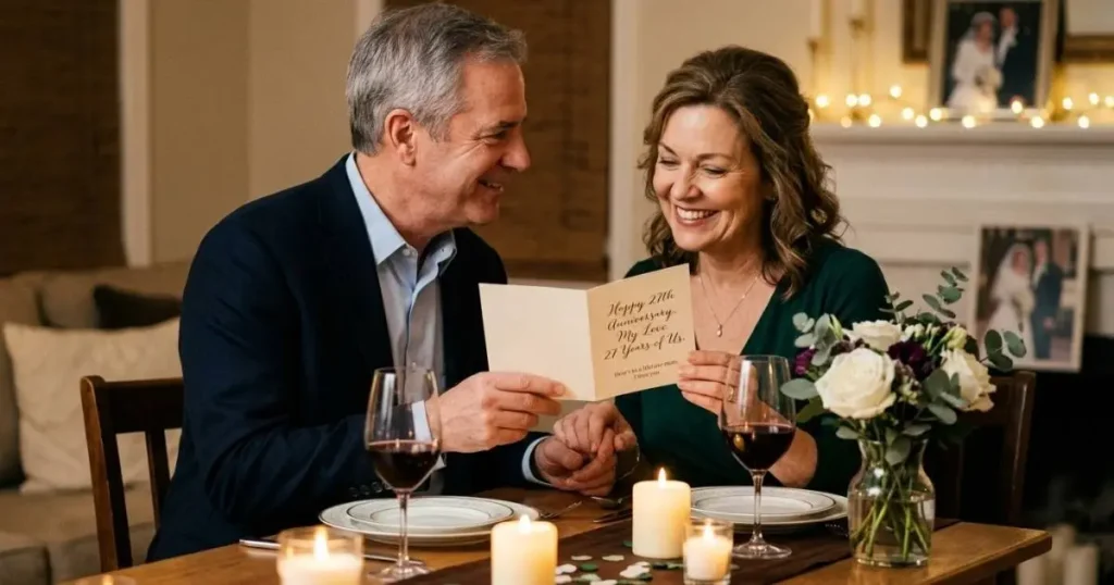 Romantic 27th Wedding Anniversary Wishes for Wife