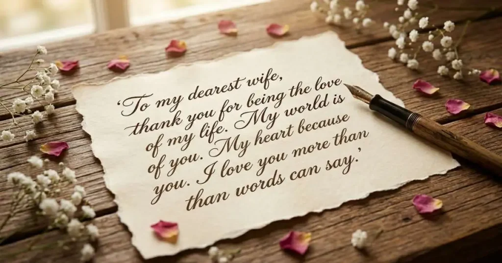 Romantic Wishes for Wife