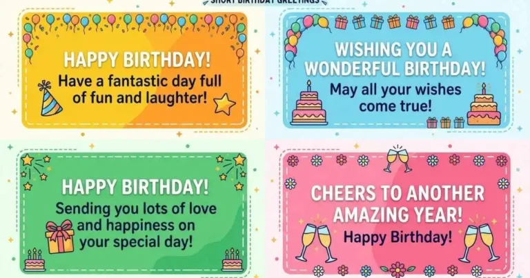 Short Birthday Greetings for WhatsApp