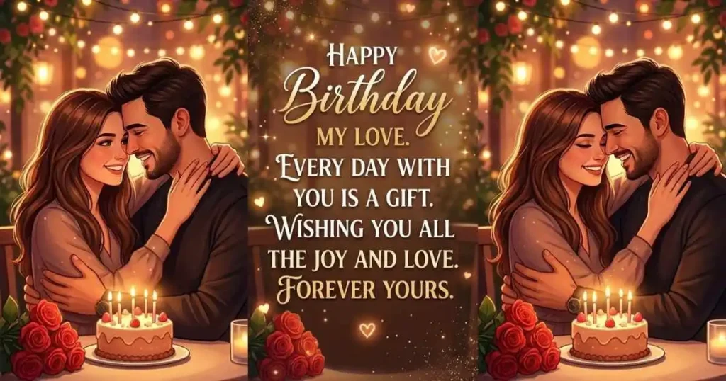 Short Romantic Birthday Wishes for WhatsApp
