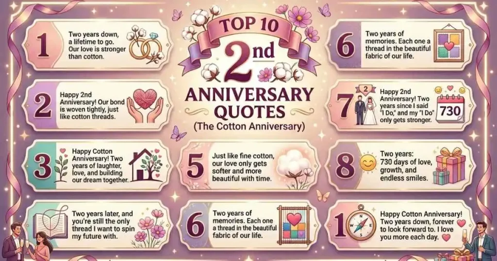 Top 10 2nd Anniversary Quotes