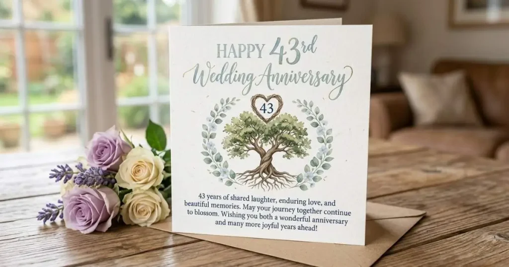 43rd Wedding Anniversary Card Messages