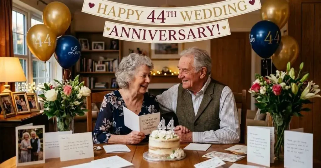 44th Wedding Anniversary Messages