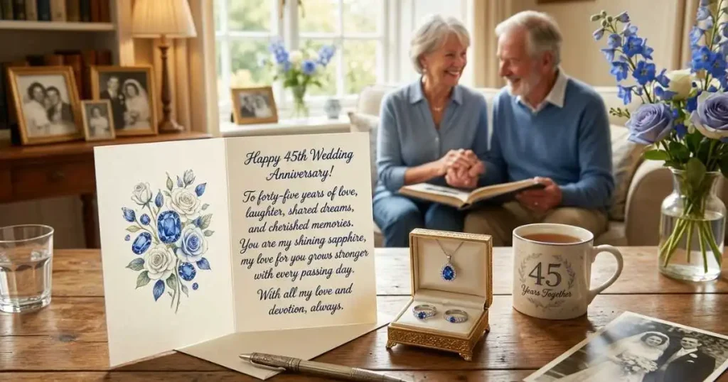 45th Wedding Anniversary Messages