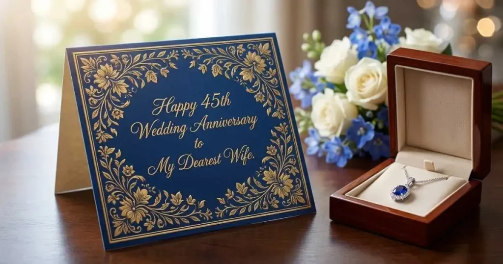 45th Wedding Anniversary Wishes for Wife