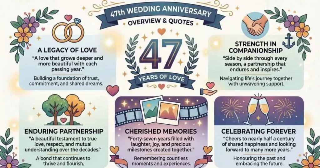 47th Wedding Anniversary Overview Quotes